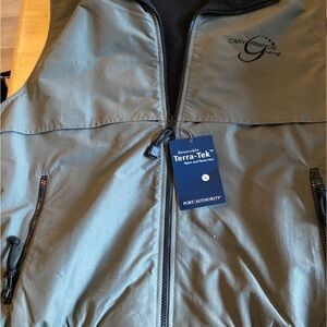 Port Authority Men's Reversible Vest - Grey and Black, M